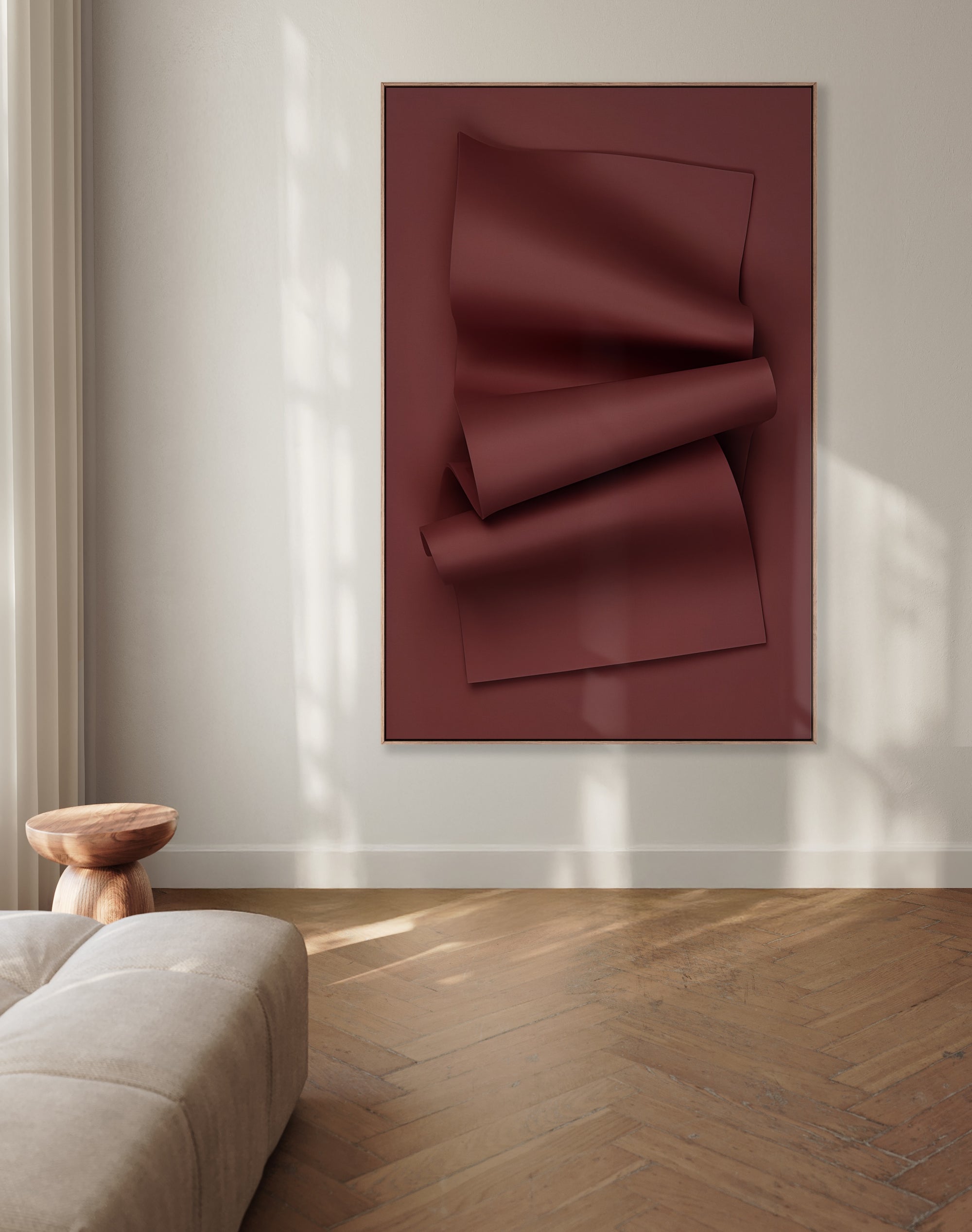 Floral State - Burgandy