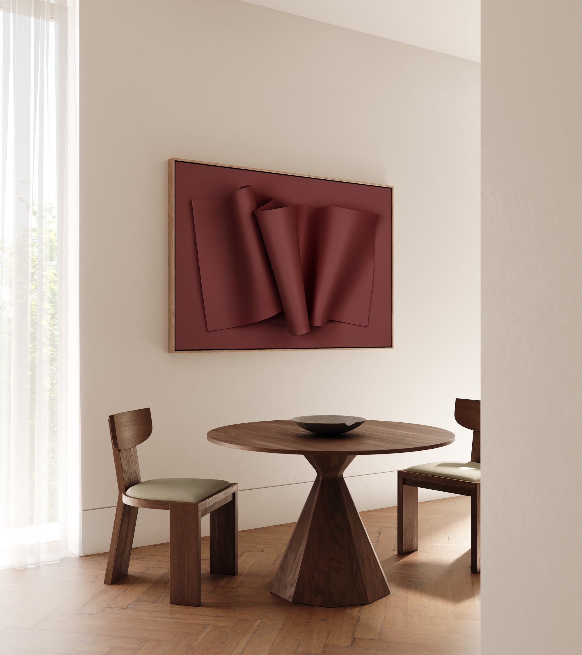 Floral State - Burgandy