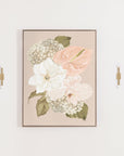 HYDRANGEA - rolled canvas test print