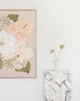 HYDRANGEA - rolled canvas test print