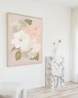 HYDRANGEA - rolled canvas test print