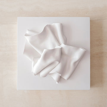 WHITE 01 - 30cm x 30cm - Sculpture