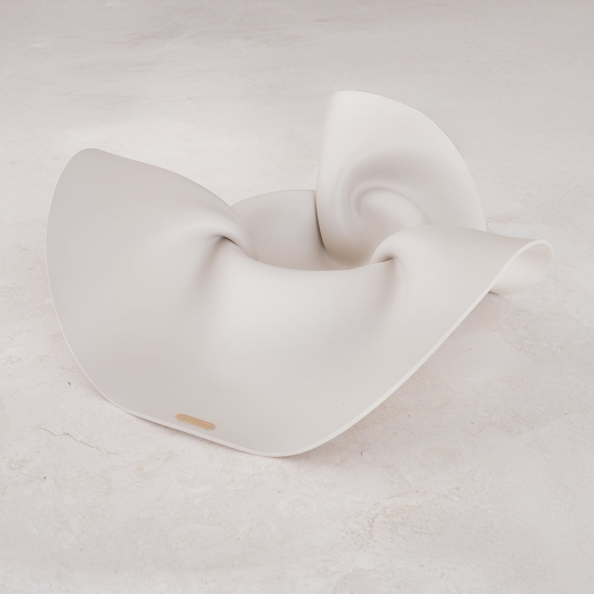 Beige Matte 01 - Sculptural Bowl - Small