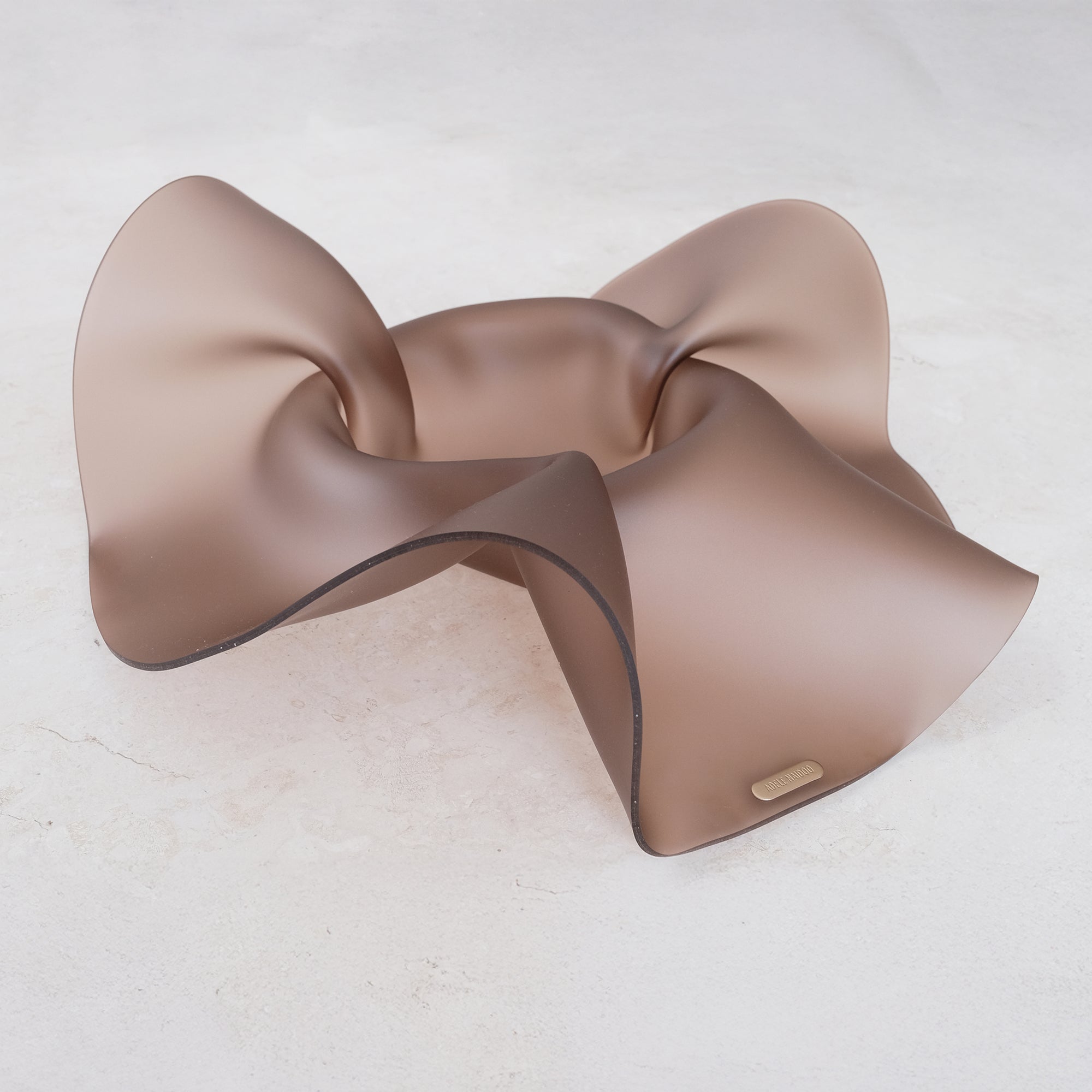 Frosted Mocha 01 - Sculptural Bowl - Small