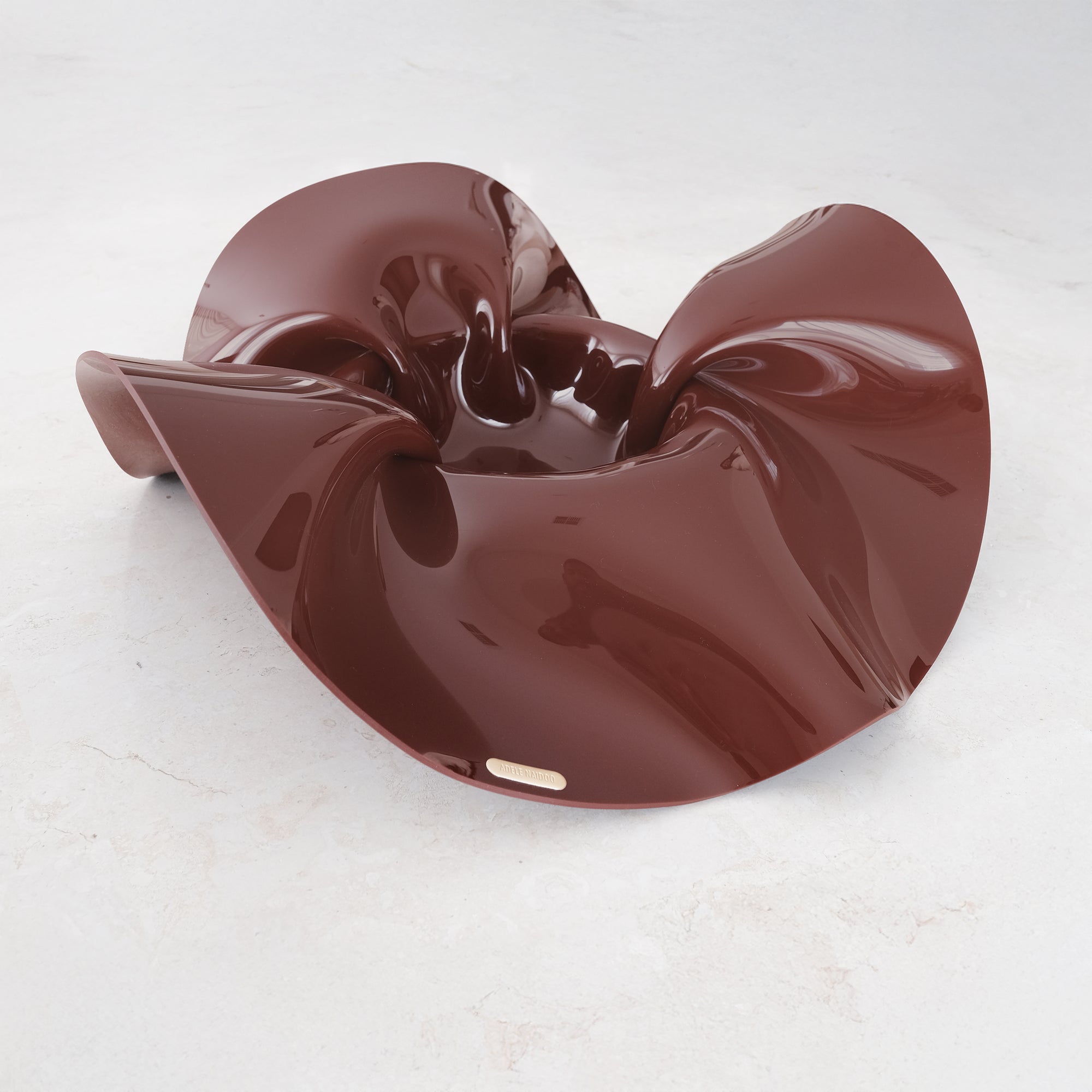 Burgandy 03 - Sculptural Bowl - Small