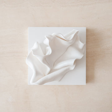 WHITE 04 - 18cm x 18cm - Sculpture