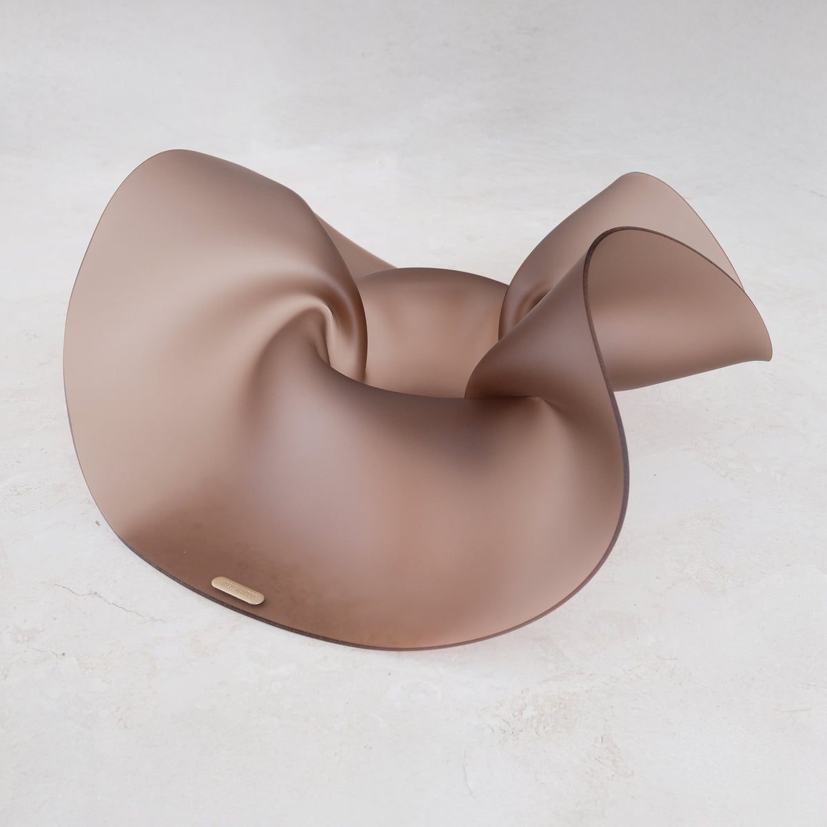 Frosted Mocha 02 - Sculptural Bowl - Small