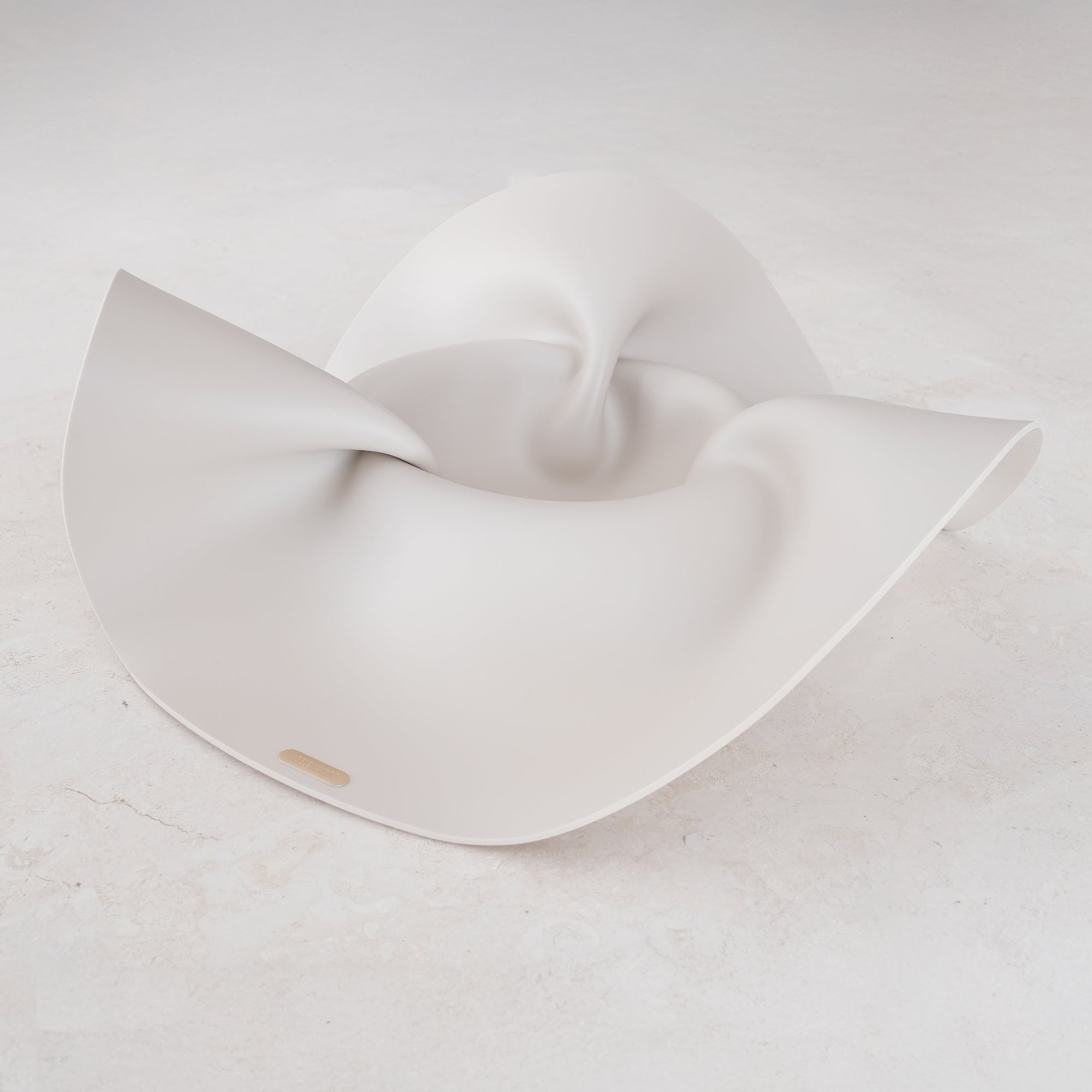 Beige Matte 03 - Sculptural Bowl - Small