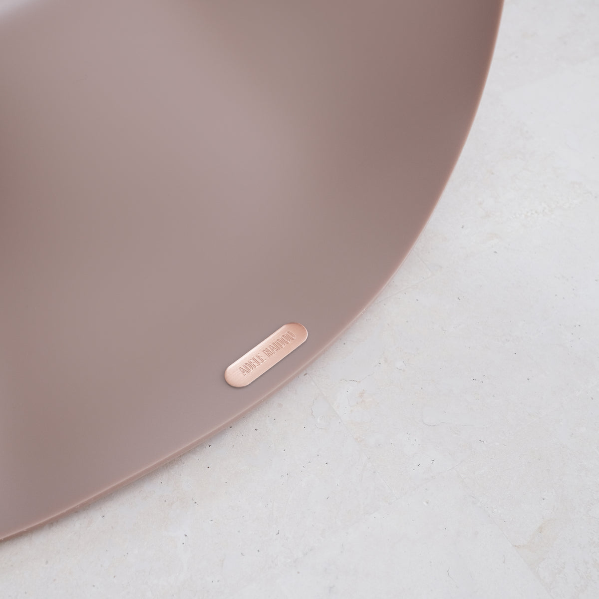 Rose Mocha Matte 01 - Sculptural Bowl - Small
