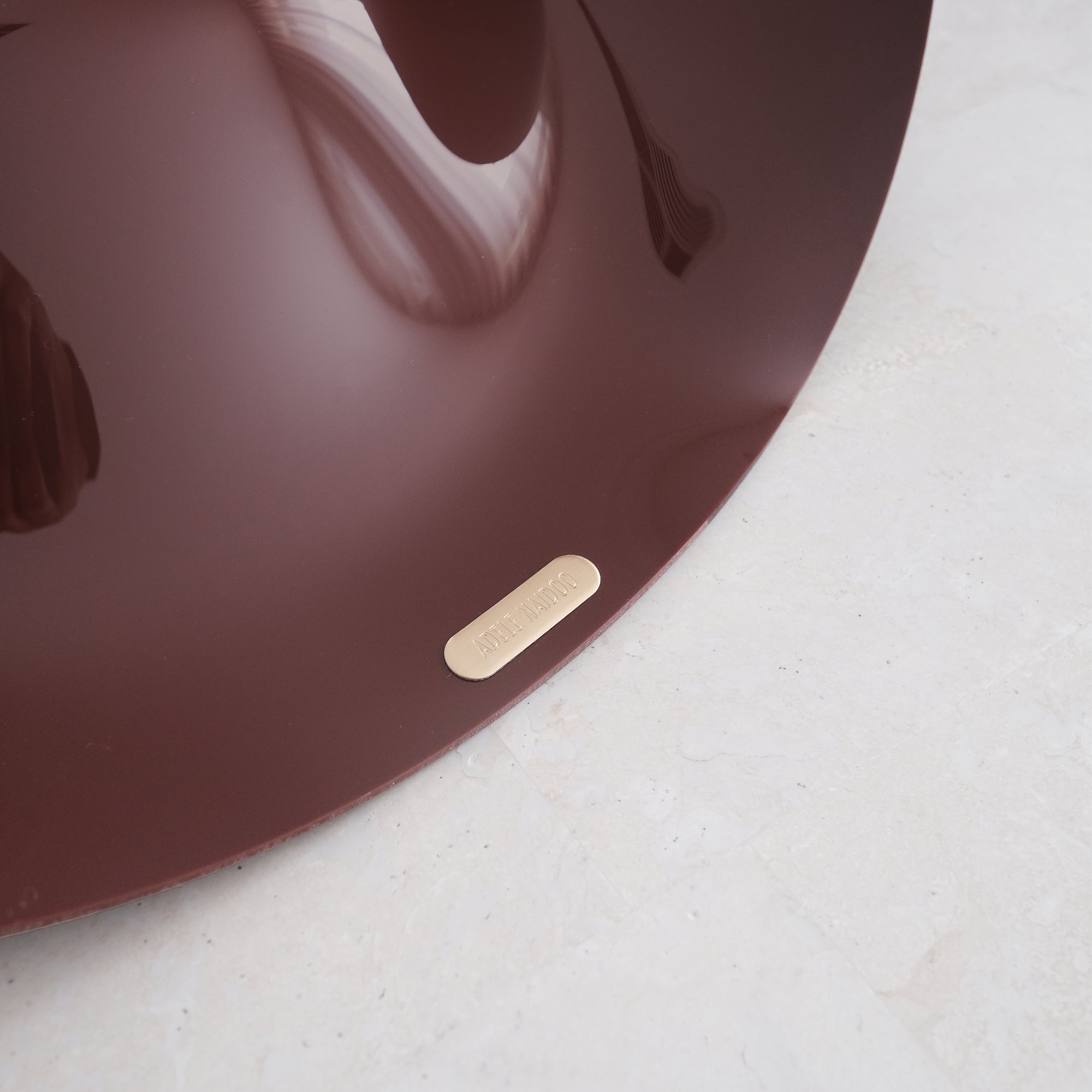 Chocolate Burgandy 01 - Sculptural Bowl - Small