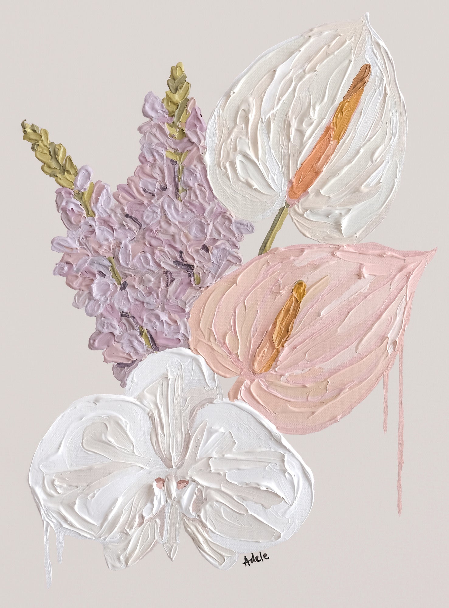 LILAC LOVE II ~ 32.5cm x 42.5cm ~ Original