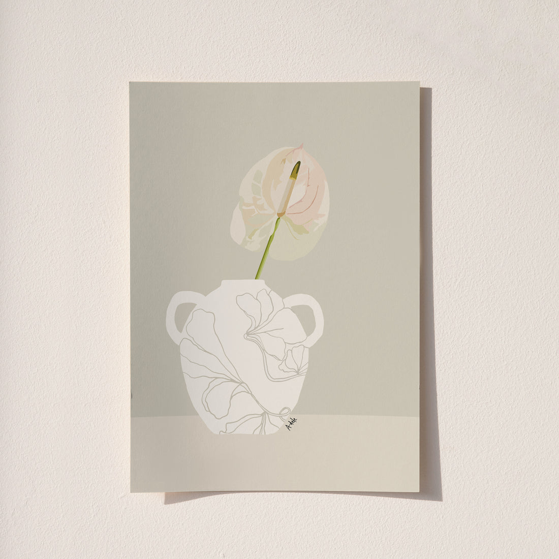 Anthurium in Vase ~ Digital Download