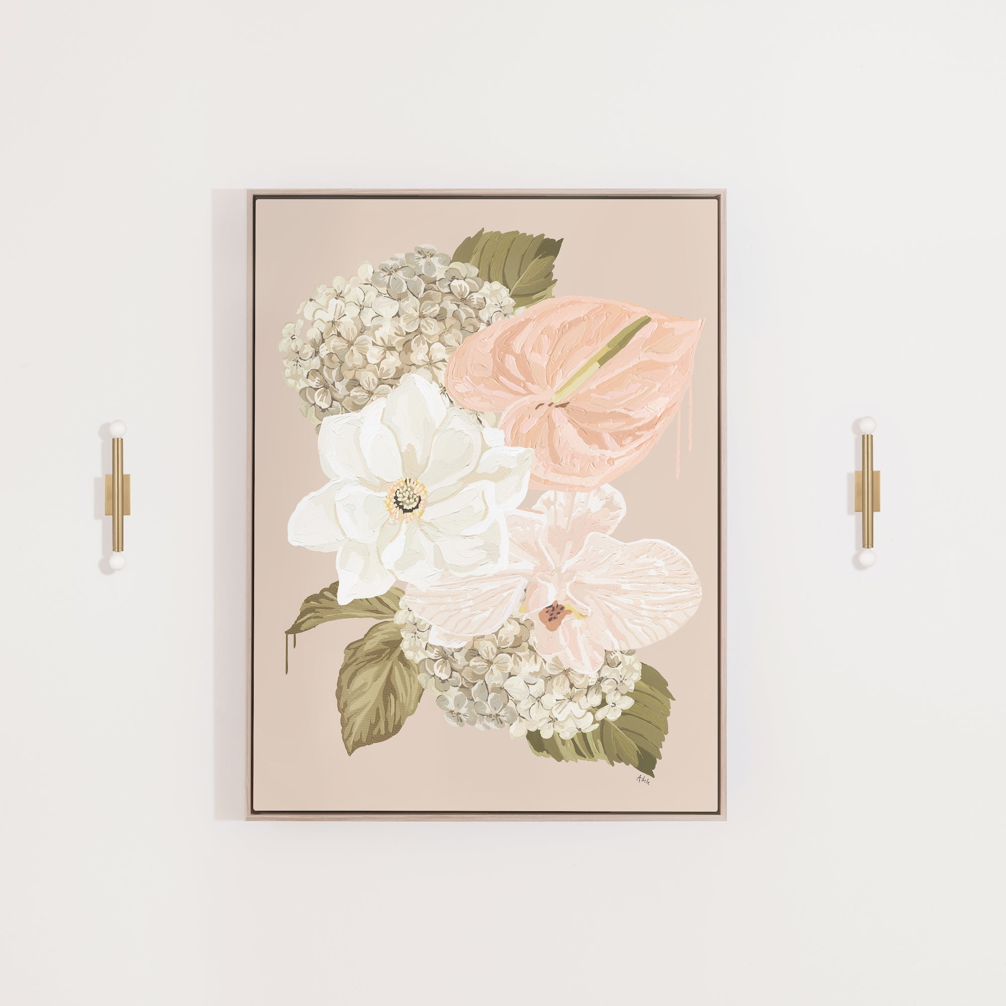 HYDRANGEA - rolled canvas test print