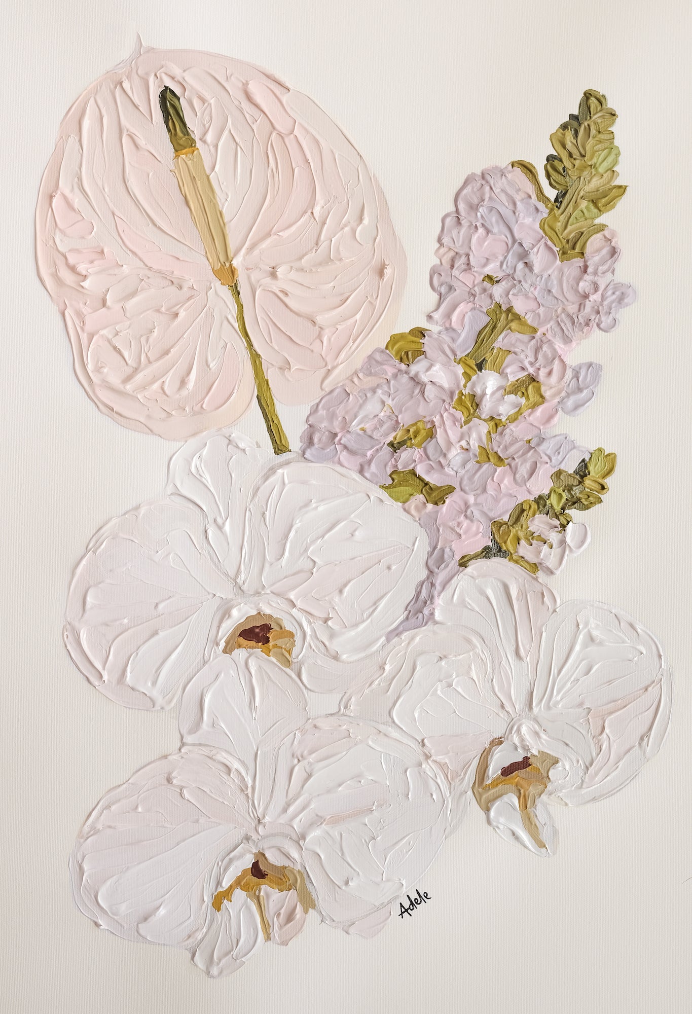 PASTEL PETALS I ~ 45cm x 62cm ~ Original