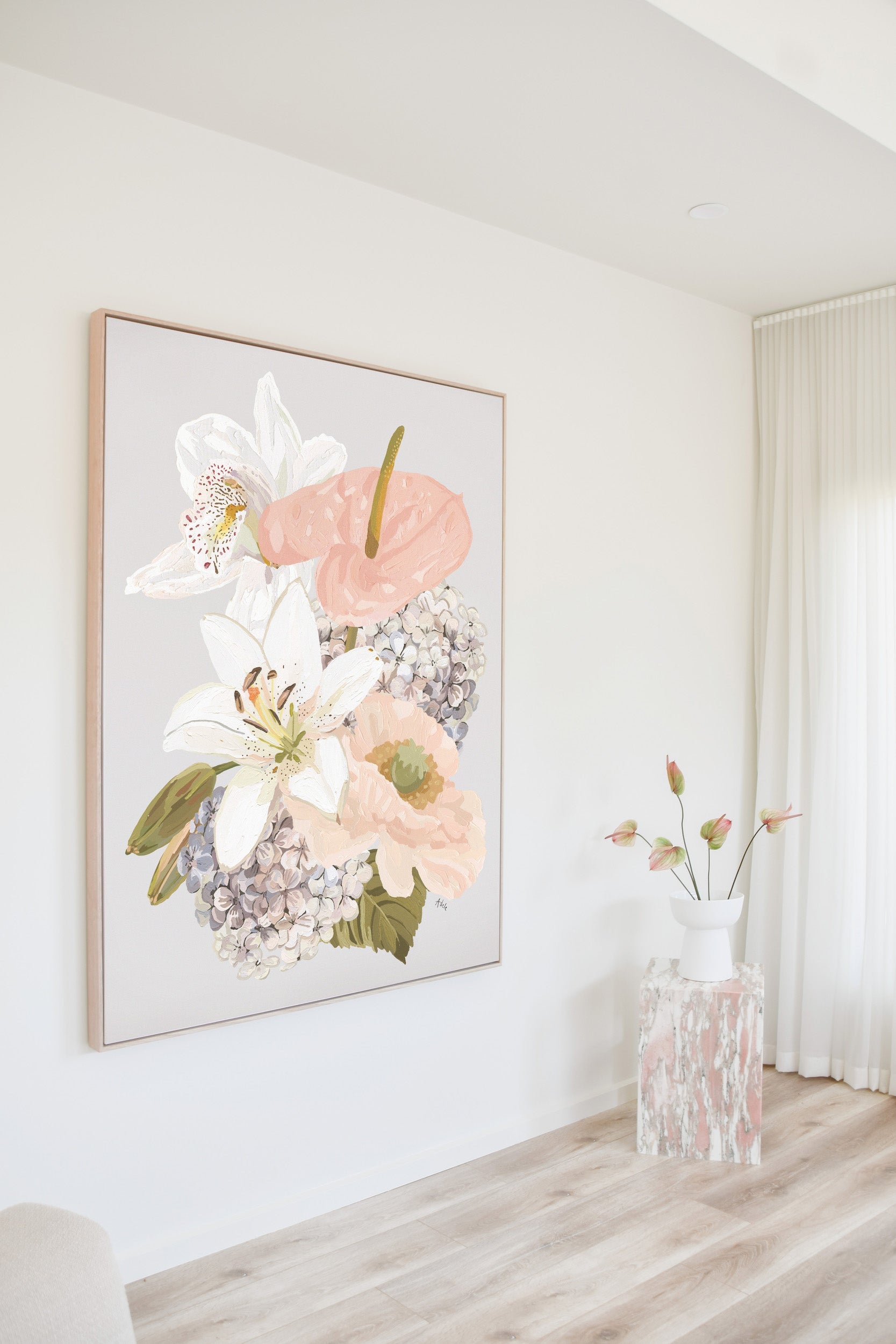 ORCHID - rolled canvas test print