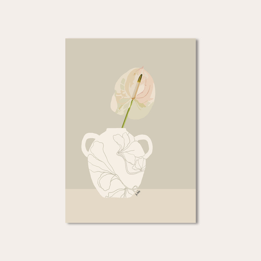 Anthurium in Vase ~ Digital Download