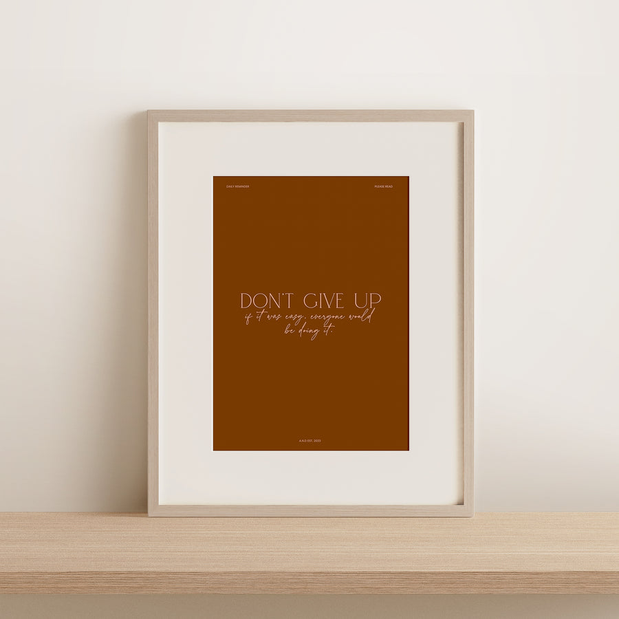 Dont Give Up ~ Digital Download