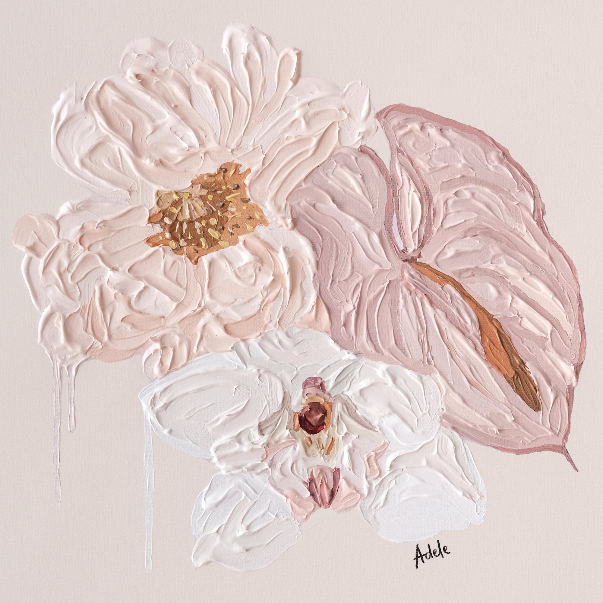 ~ FLORAL ~ 27.5cm x 27.5cm ~ Original